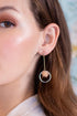 Apricot Starburst Drop Earrings